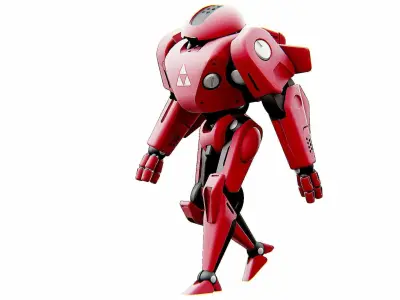 ANDROID IKAROUS Rigged for Unreal Engine - Unity - MIXAMO 3D model