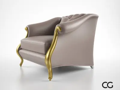 Christopher Guy Babette Club Chair 3D model