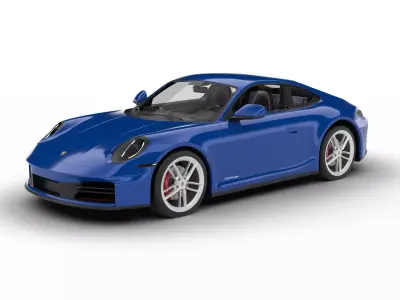 Porsche 911 Carrera T Club Coupe 2026 3d model 3D model