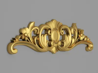 Classic Carved 016 3D model purchase
