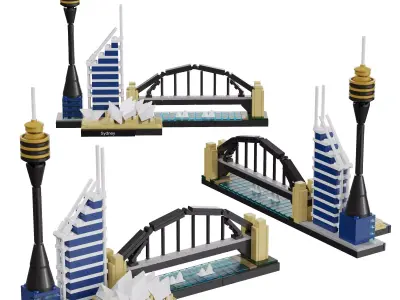 Lego Architecture Skyline - 21032 Sydney 3D model