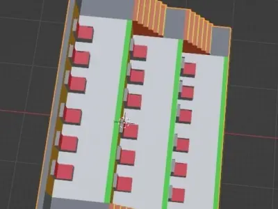 Tribune model Low-poly 3D model