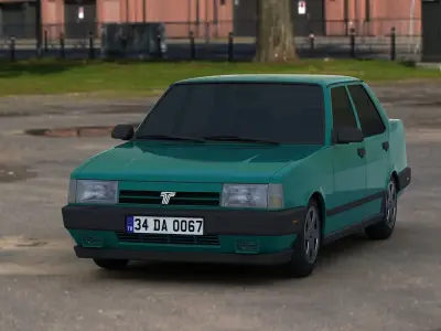 Tofas Dogan SLX Low-poly 3D model