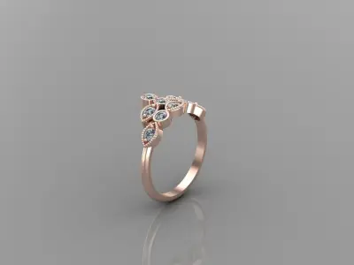 Solitaire Ring SR63 Version 1 3D model