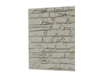 decor set wall panel  wall stone relief mural CNC 26 3D model