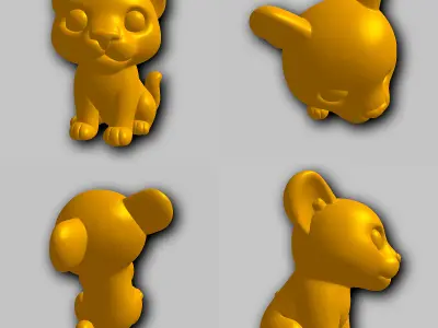 Panther - Kawaii Animals Collection 3D print model