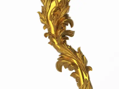 Carved Picture Frame 3D model 8