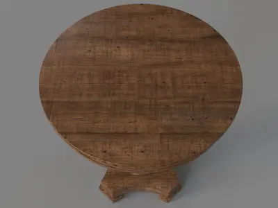 Bella 30 inch Round Table 3D model