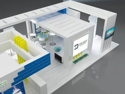 Booth Exhibition Stand a150  3D model