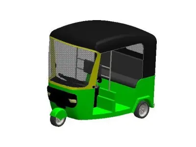 Auto Rickshaw 3D print model