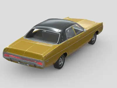 Dodge Polara 1970 Low-poly 3D model