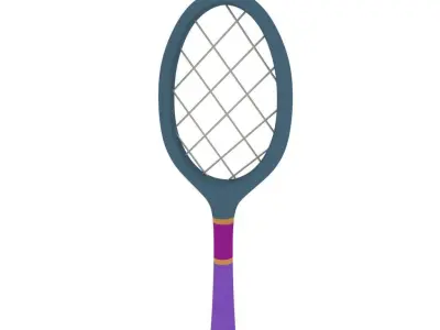 Tennis Racket 3D model 5