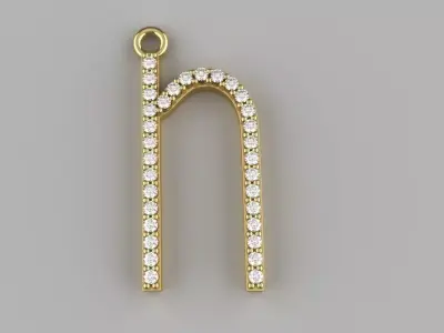 Diamond n Pendant Gold Silver Platinum Luxury Jewelry 3D print model