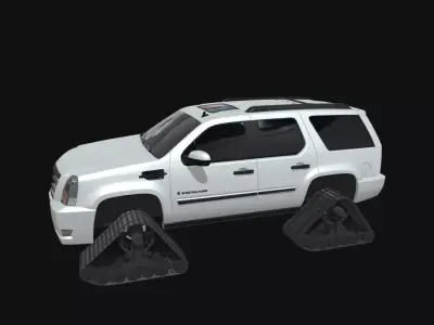 cadillac escalade car 3d model Low-poly 3D model