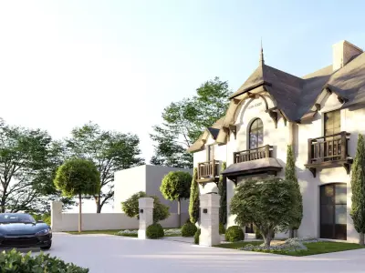  3D Exterior Scene 3D model design garden and landscape 3D model