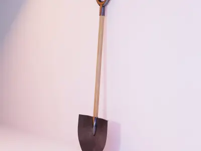 3d model Shovel for decoration Free 3D model