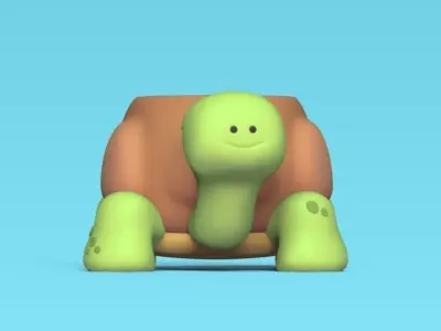Turtle Pot 3D print model