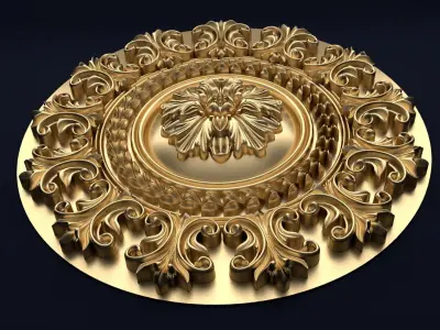 Classic decor ornament v-3D model17 3D model