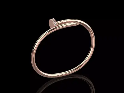 Juste un clou Bracelet 21 Size with Gems N89 3D print model