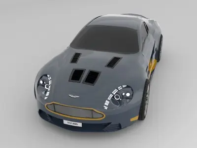 Aston Martin 2017 Vantage V12 3D model