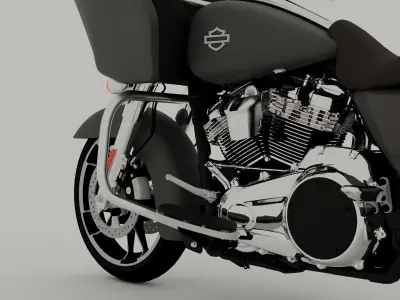 Harley Davidson Road Glide 2020 3D model