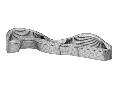 VIP Lounge Lobby sofa L 3D model