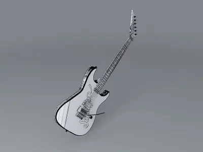 Jackson CDG guitar Free 3D model