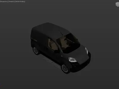 Citroen nemo Low-poly 3D model