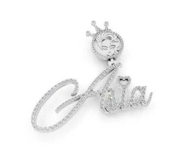 Asia  pendant  3D print model