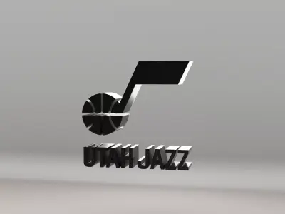 NBA Utah Jazz Logo 3D model