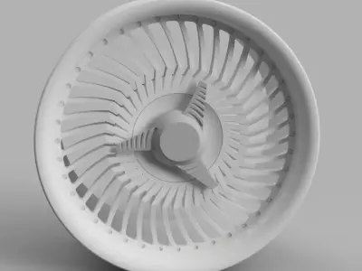 RC Wheels Work Carving Head 40 52mm Diameter HEX 12MM  3D print model