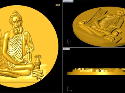 Lokenath Baba CNC 3D model print 3D print model