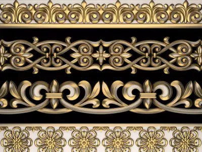 Ornament Element Pack 10 3D model