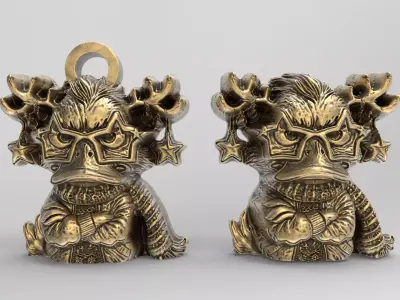 christmas duck decor 3  3D print model