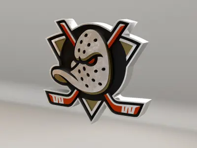 NHL Anahein Ducks Team Logo 3D model