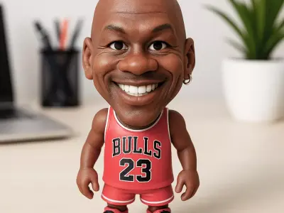 NBA - Michael Jordan chibi statue - 3d Print 3D print model