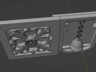CNC MODEL door with bell 3D model