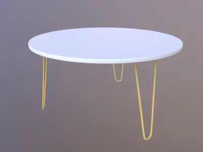 Round Table 3D model get