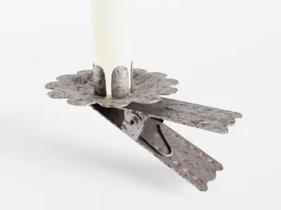 Christmas Tree Candle 3D model