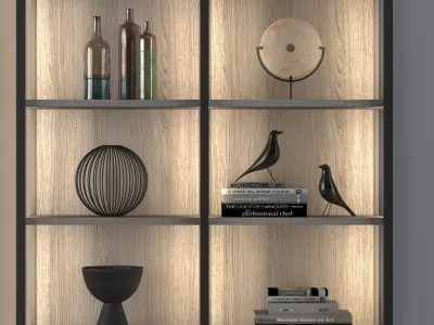 Natevo Continuum bookcase Flou 3D model