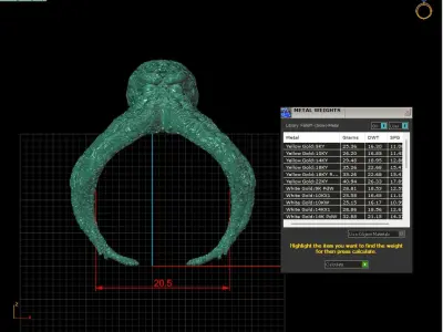 Octopus ring 3D print model