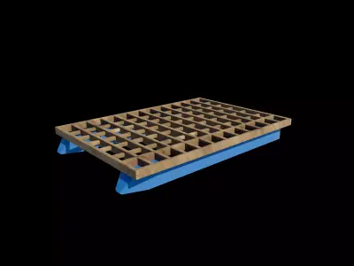 Pontoon boat 02 3D model