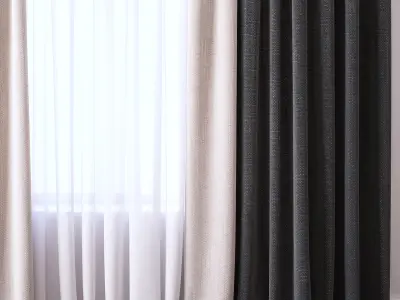 Set 41 Curtains 3D model