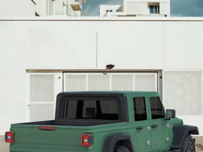 Jeep Pickup Truck Gladiator Low-poly 3D model