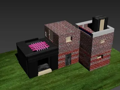 Squad house model 3D model