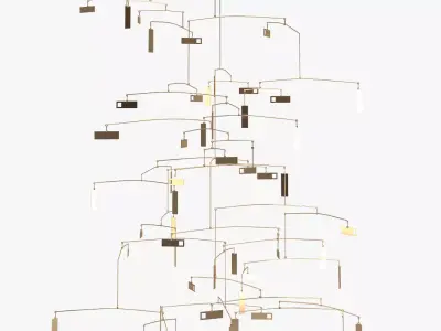 Sculpture 40 Chandelier 3D model