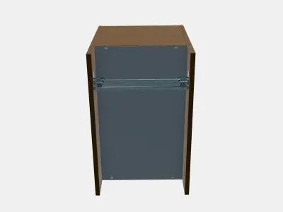 HAGAAN Open cabinet Low-poly 3D model