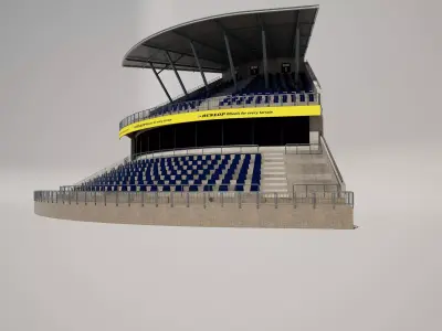 Nurburgring Racetrack Grandstand  3D model
