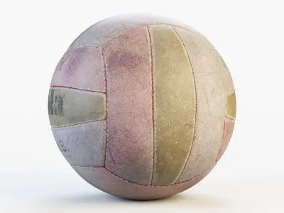 Old Volley Ball PBR 3D model
