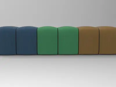 Sindy Bench Low-poly 3D model